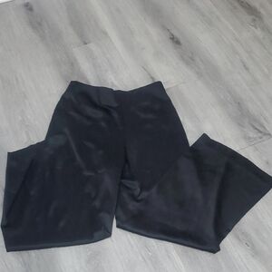 Dana Buchman Elegant Black Wide Leg Silk Pants Size 12 In Great Condition